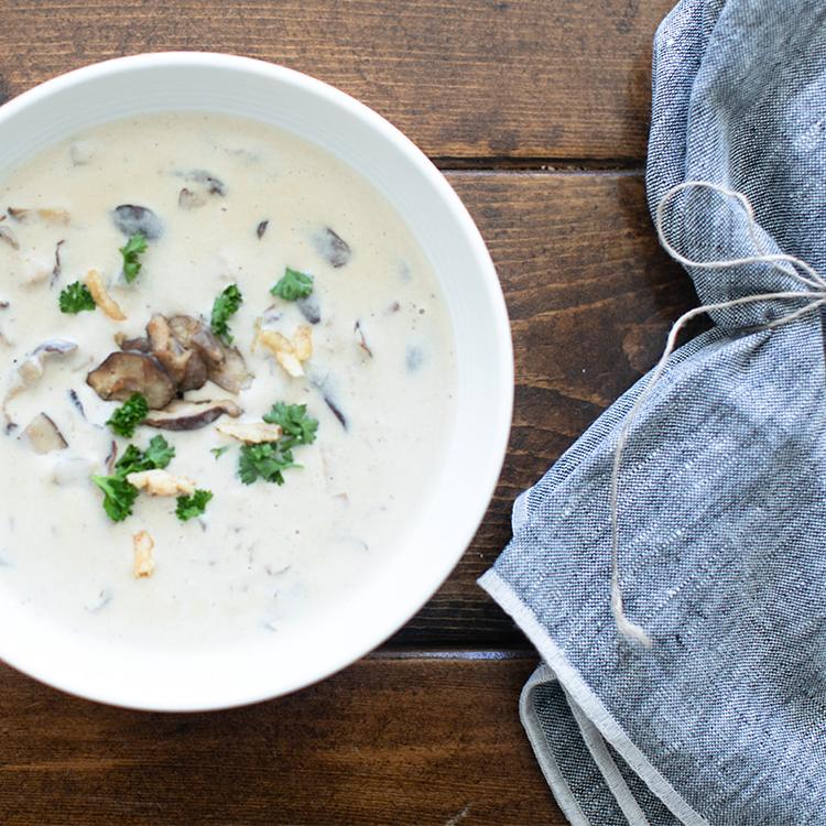 Creamy Shiitake Mushroom Soup